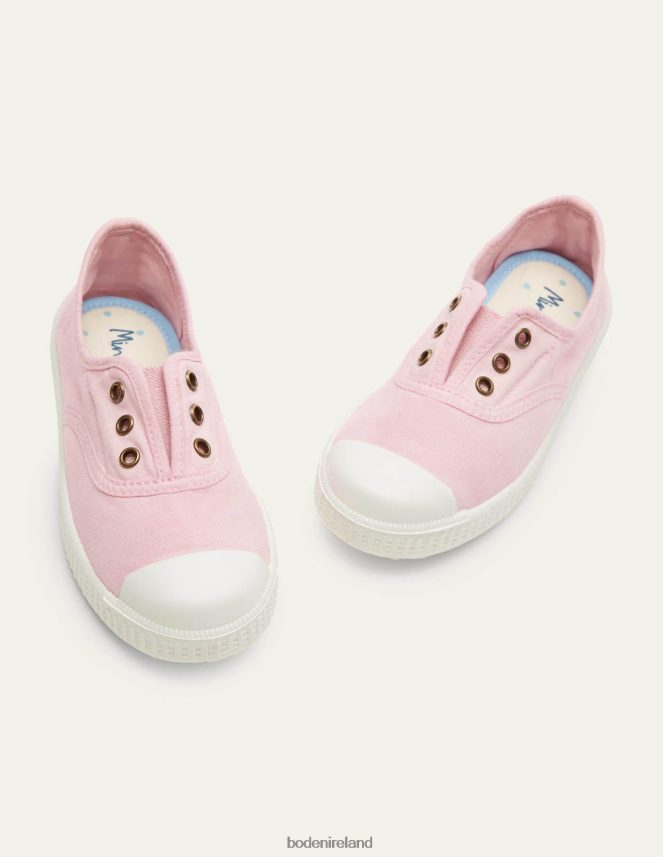 Pink Footwear Laceless Canvas Pull-ons Boden Girls L466L6832