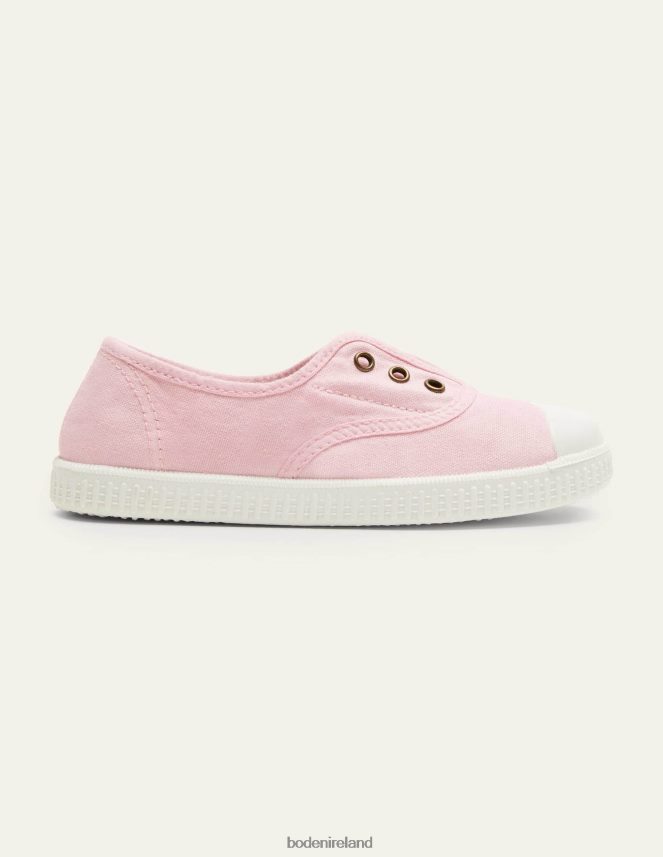 Pink Footwear Laceless Canvas Pull-ons Boden Girls L466L6832