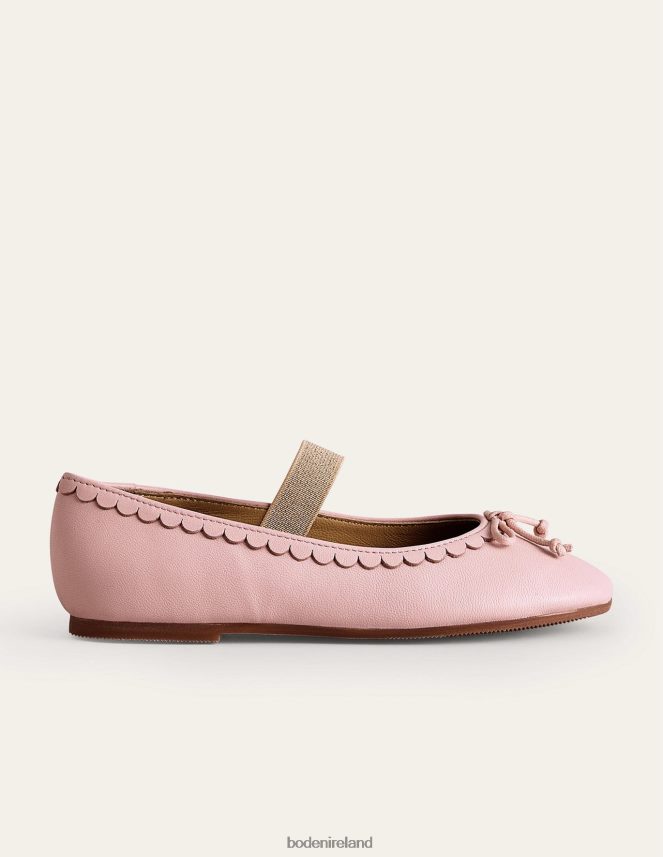 Provence Dusty Pink Footwear Leather Ballet Flat Boden Girls L466L62687