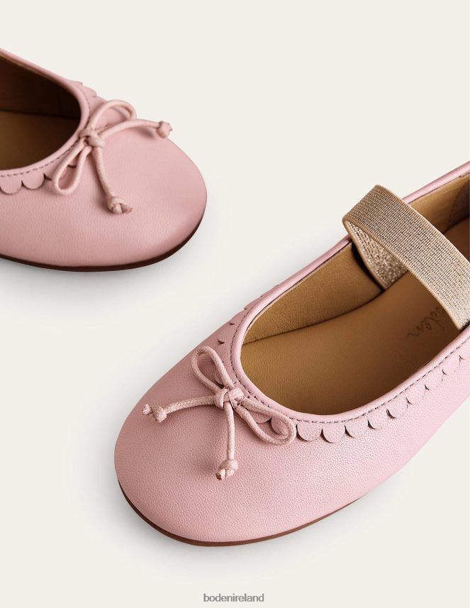 Provence Dusty Pink Footwear Leather Ballet Flat Boden Girls L466L62687