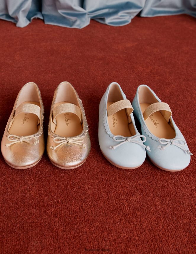 Provence Dusty Pink Footwear Leather Ballet Flat Boden Girls L466L62687