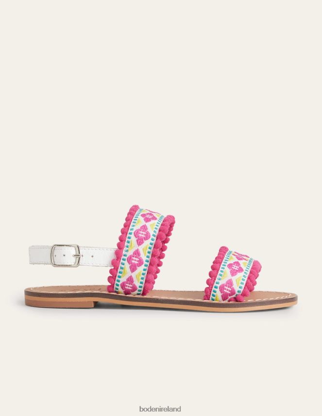 Multi Footwear Embroidered Sandals Boden Girls L466L62695