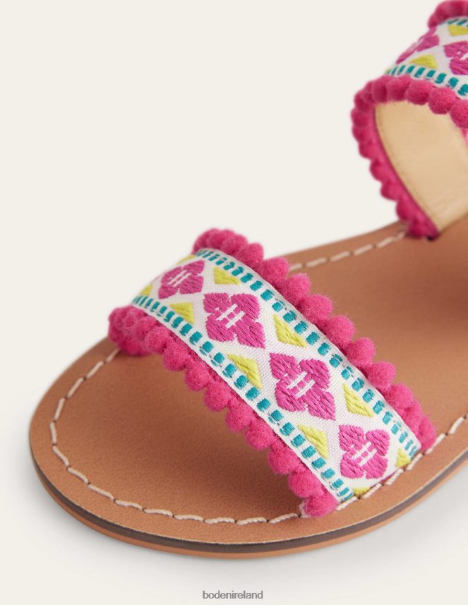 Multi Footwear Embroidered Sandals Boden Girls L466L62695
