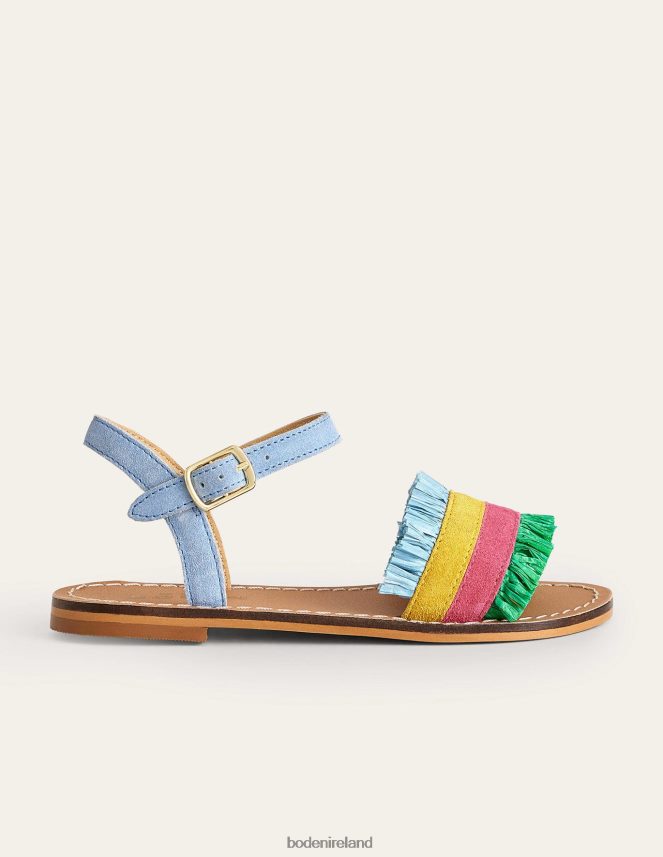 Multi Footwear Raffia Sandals Boden Girls L466L62671