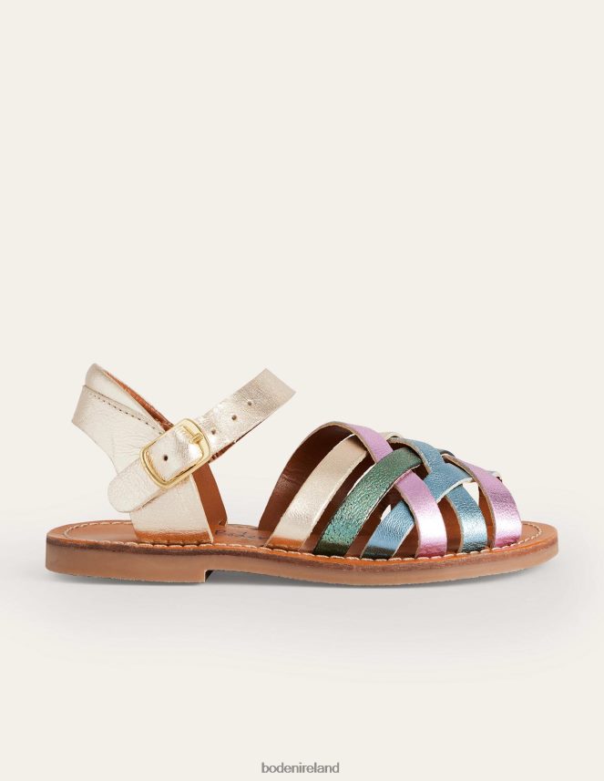 Multi Metallic Footwear Strappy Sandals Boden Girls L466L62763