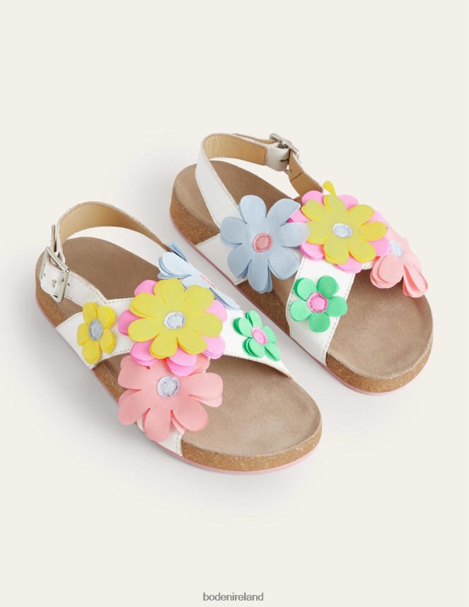 White Footwear Crossover Sandals Boden Girls L466L62774