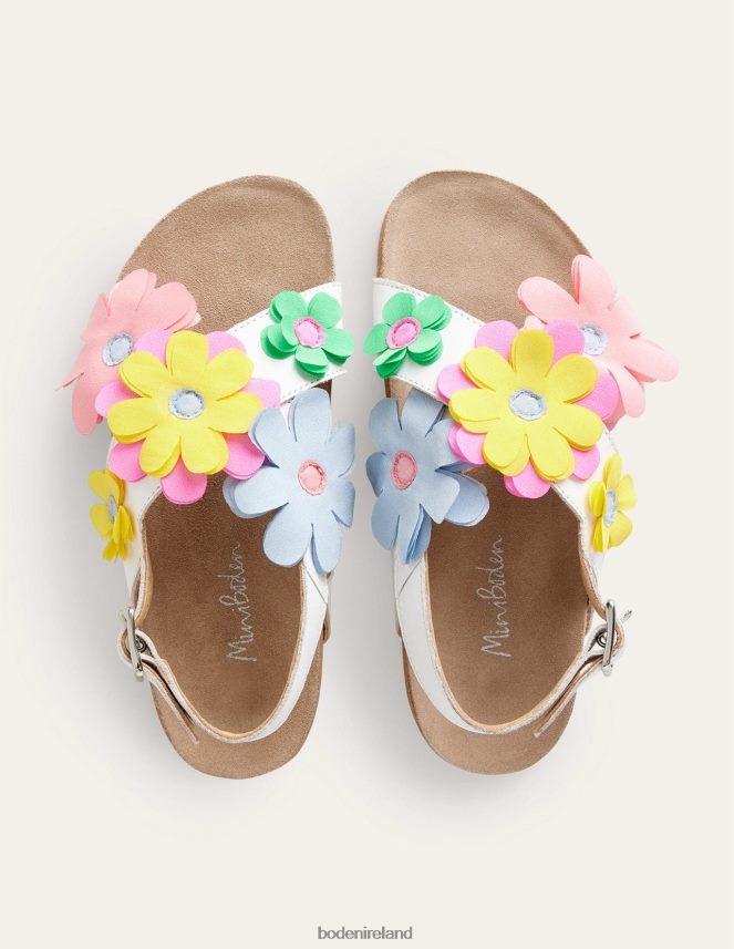 White Footwear Crossover Sandals Boden Girls L466L62774