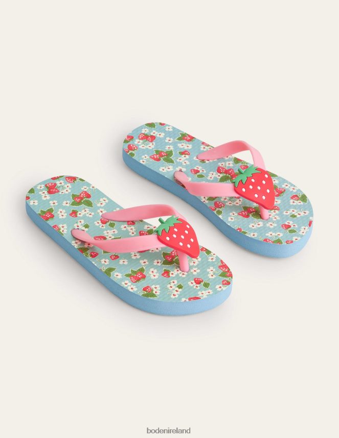 Strawberry Floral Footwear Flip Flops Boden Girls L466L6819