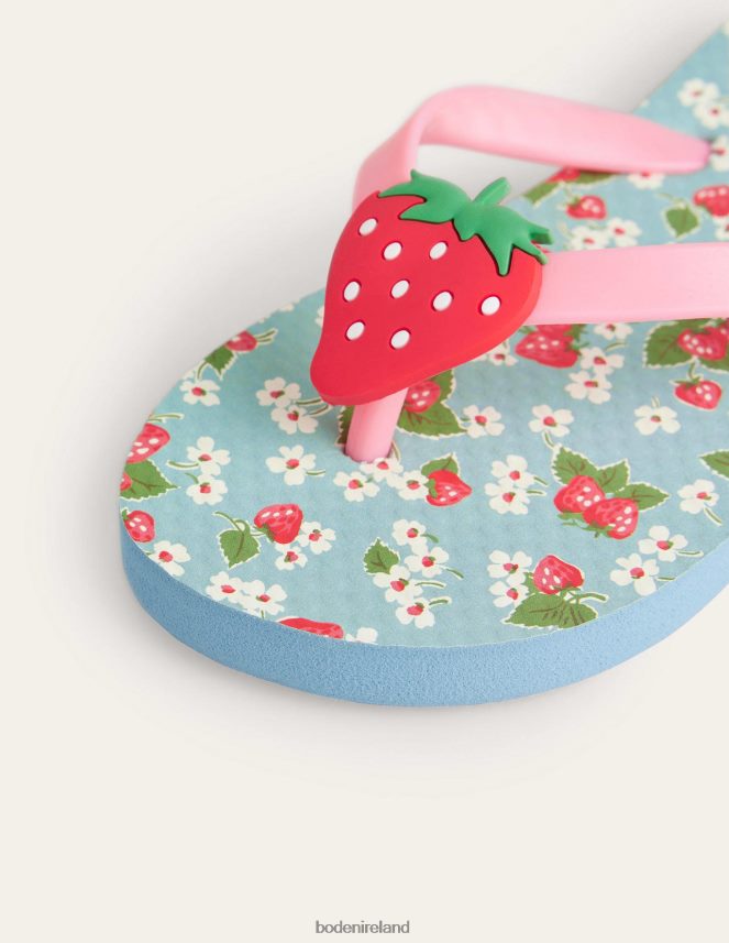 Strawberry Floral Footwear Flip Flops Boden Girls L466L6819