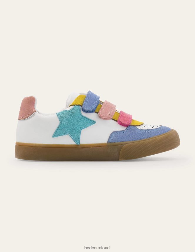 Multi Pastel Footwear Leather Low Tops Boden Girls L466L6825