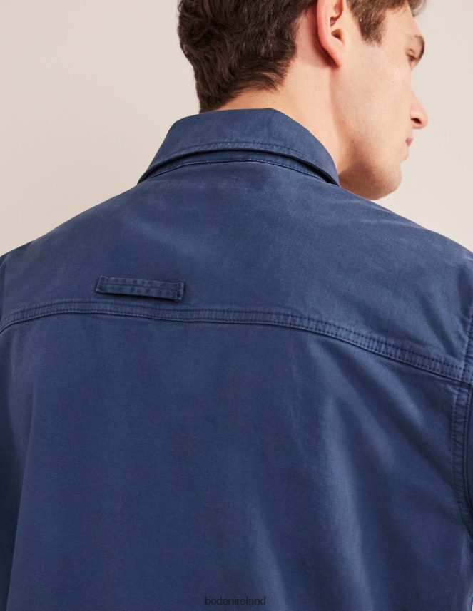 Laundered Navy Clothing Safari Jacket Boden Men L466L63507