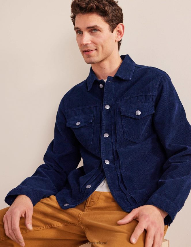 Navy Cord Clothing Cord Trucker Boden Men L466L63570