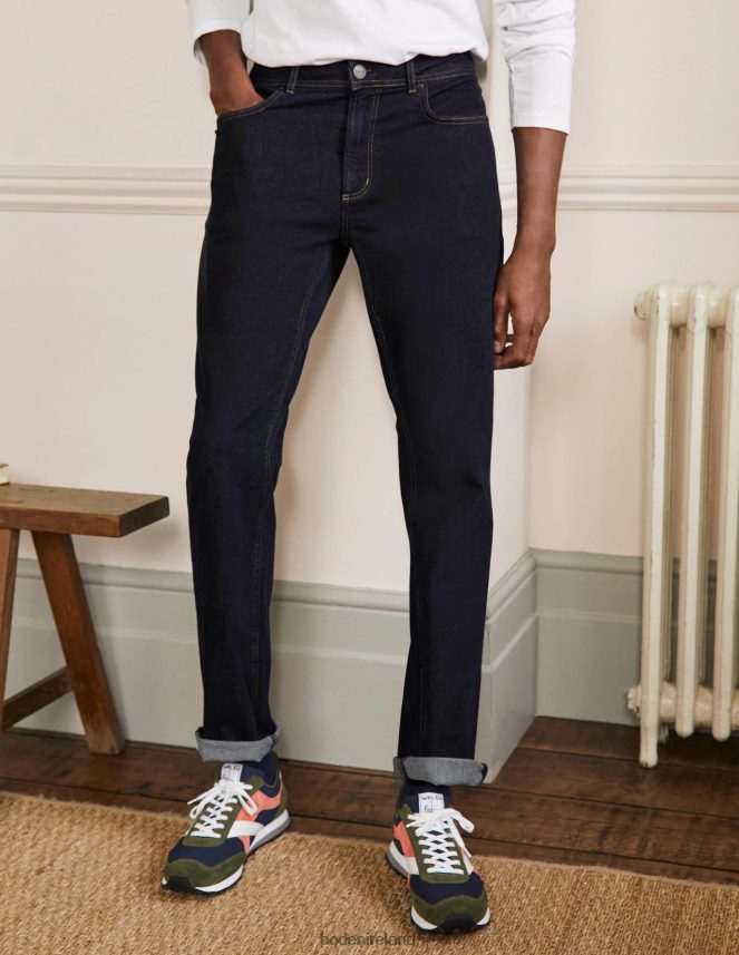 Dark Rinse Clothing Straight Leg Jeans Boden Men L466L63599