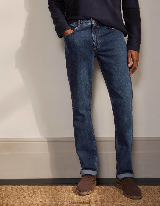 Mid Rinse Clothing Straight Leg Jeans Boden Men L466L63579