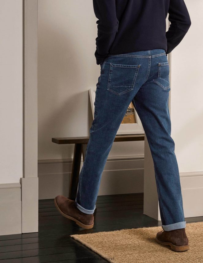 Mid Rinse Clothing Straight Leg Jeans Boden Men L466L63579