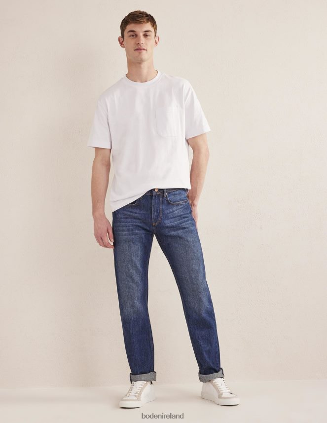 Mid Wash Clothing Straight Fit Jean Boden Men L466L63531