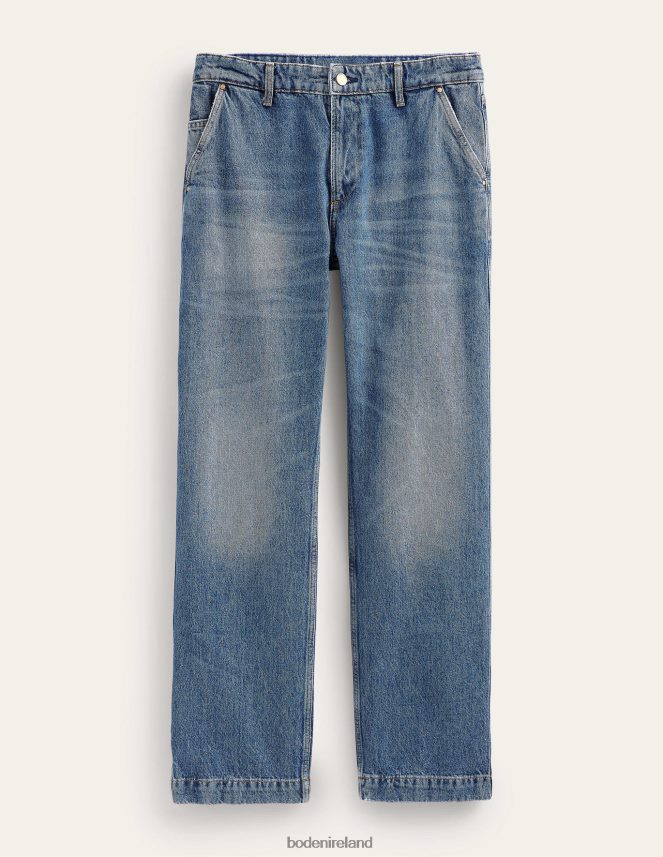 Mid Wash Trend Clothing Relaxed Fit Jean Boden Men L466L63538