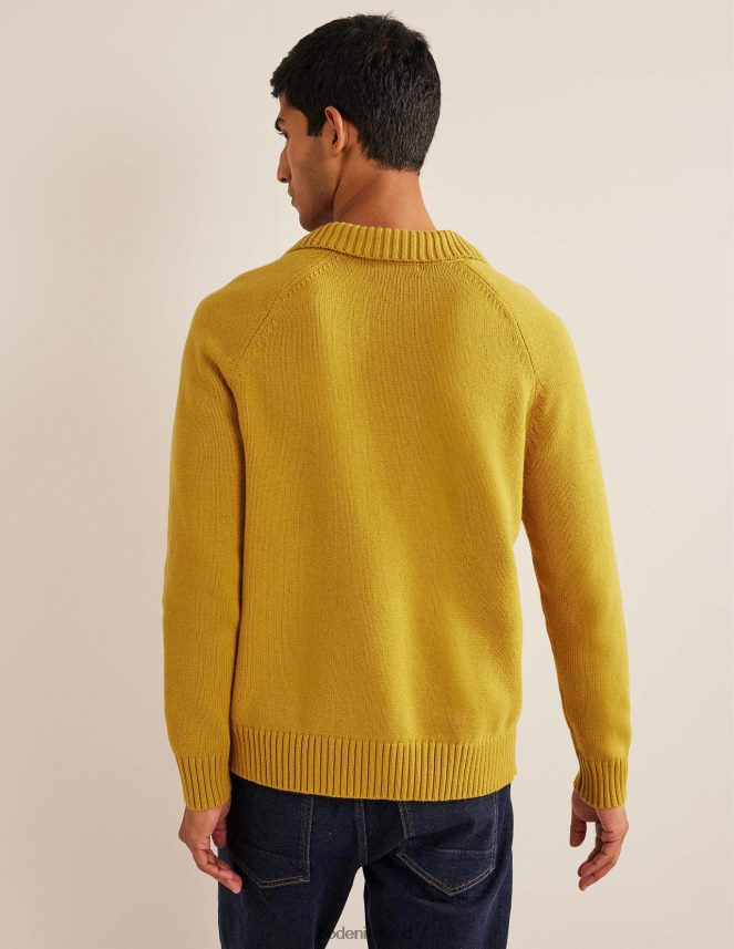 Light Bronze Clothing Open Collar Jumper Boden Men L466L63571