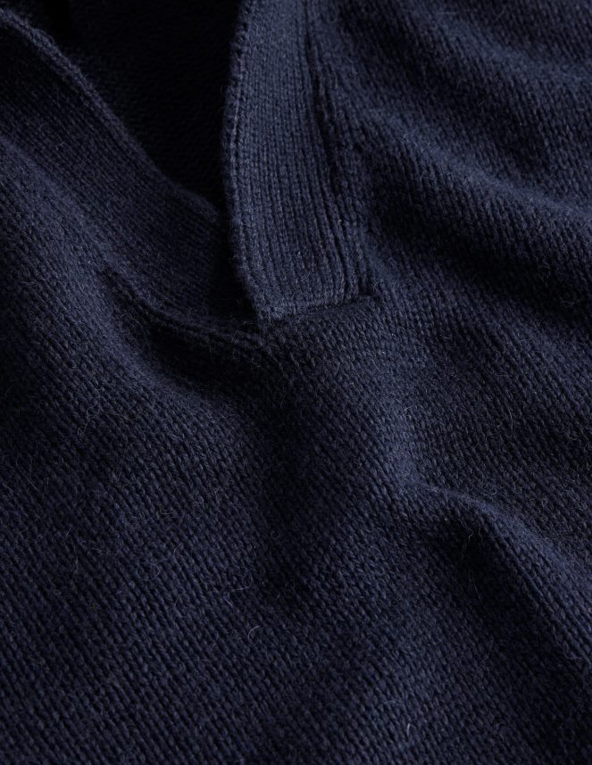 Navy Clothing Open Collar Jumper Boden Men L466L63536