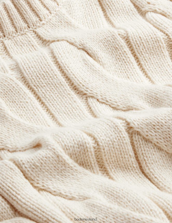 Pistachio Shell Clothing Cotton Cable Crew Neck Boden Men L466L63552