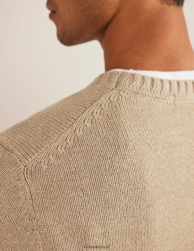 Stone Clothing Chunky Cotton Cashmere Crew Boden Men L466L63545