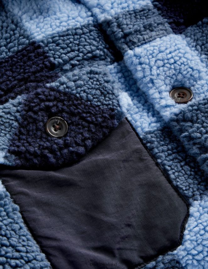 Blue Check Clothing Sherpa Overshirt Boden Men L466L63592