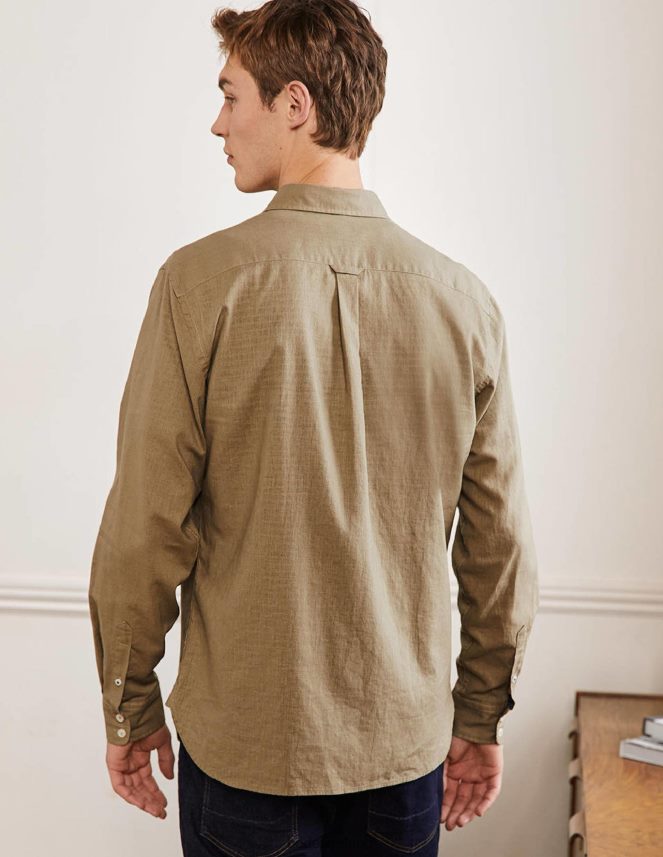 Malt Clothing Cutaway Collar Linen Shirt Boden Men L466L63611