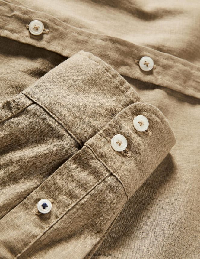 Malt Clothing Cutaway Collar Linen Shirt Boden Men L466L63611