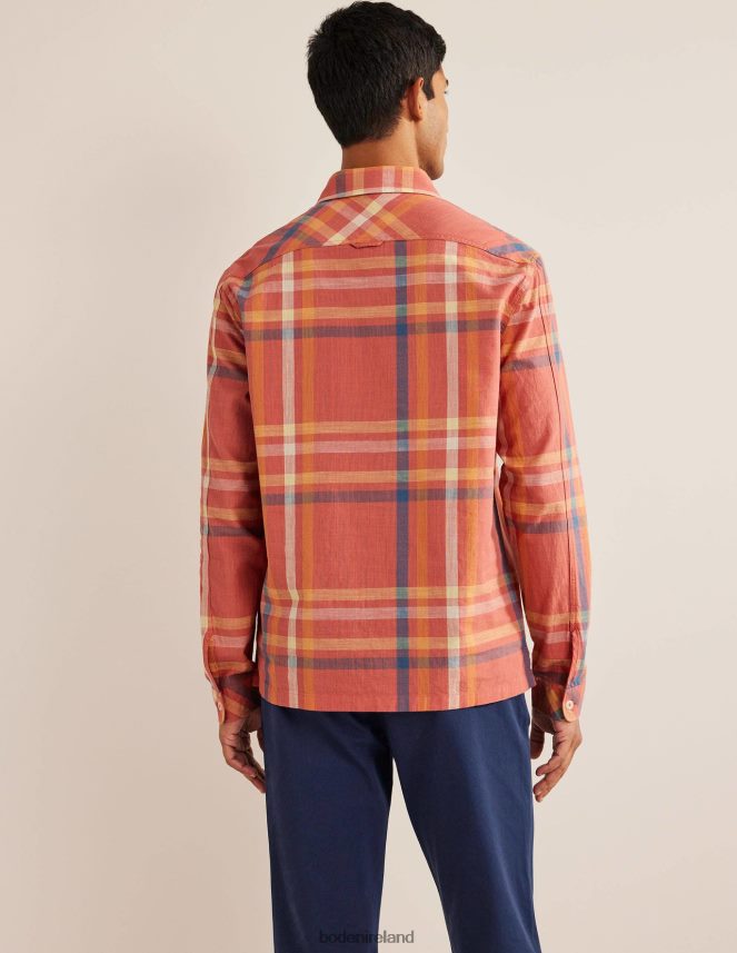 Red Check Clothing Casual Cotton Check Shirt Boden Men L466L63558