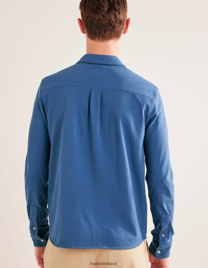 True Navy Clothing Lightweight Pique Shirt Boden Men L466L63631