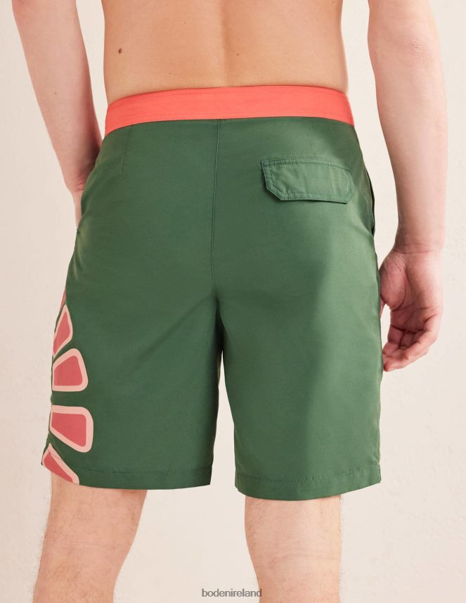 Palm Leaf Sun Clothing Fixed Waist Board Short Boden Men L466L63523