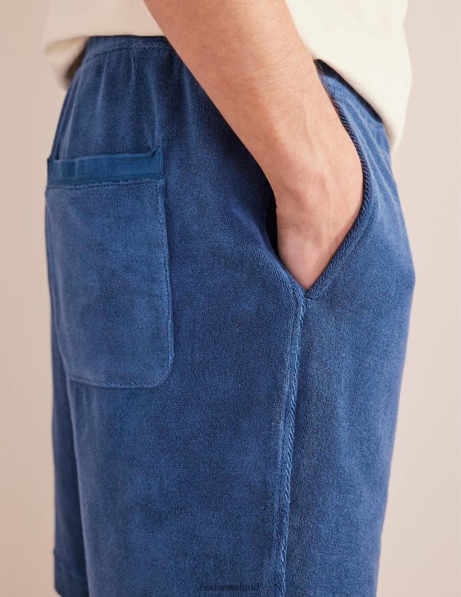 True Navy Clothing Towelling Drawstring Shorts Boden Men L466L63530