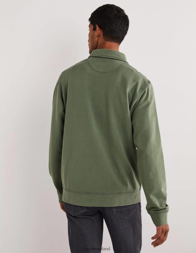 Alligator Green Clothing Button Neck Sweatshirt Boden Men L466L63622