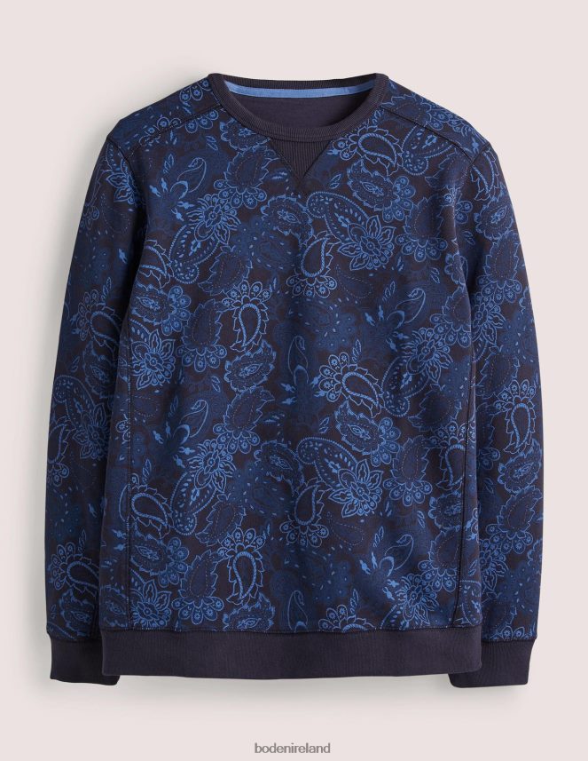 Blue Paisley Clothing Printed Sweatshirt Boden Men L466L63574