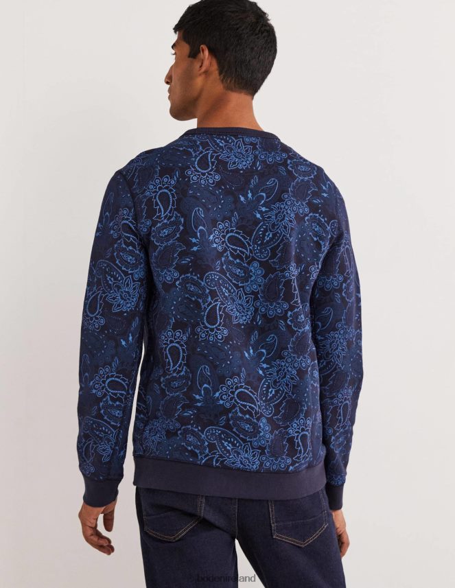 Blue Paisley Clothing Printed Sweatshirt Boden Men L466L63574