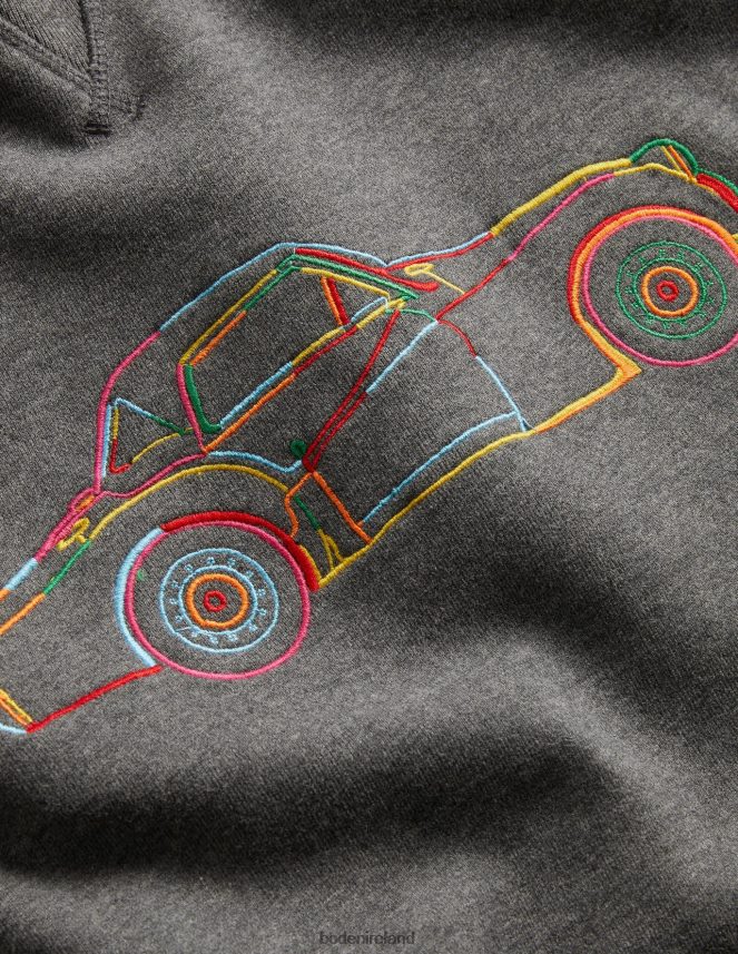 Charcoal Marl/Car Clothing Supersoft Sweatshirt Boden Men L466L63593