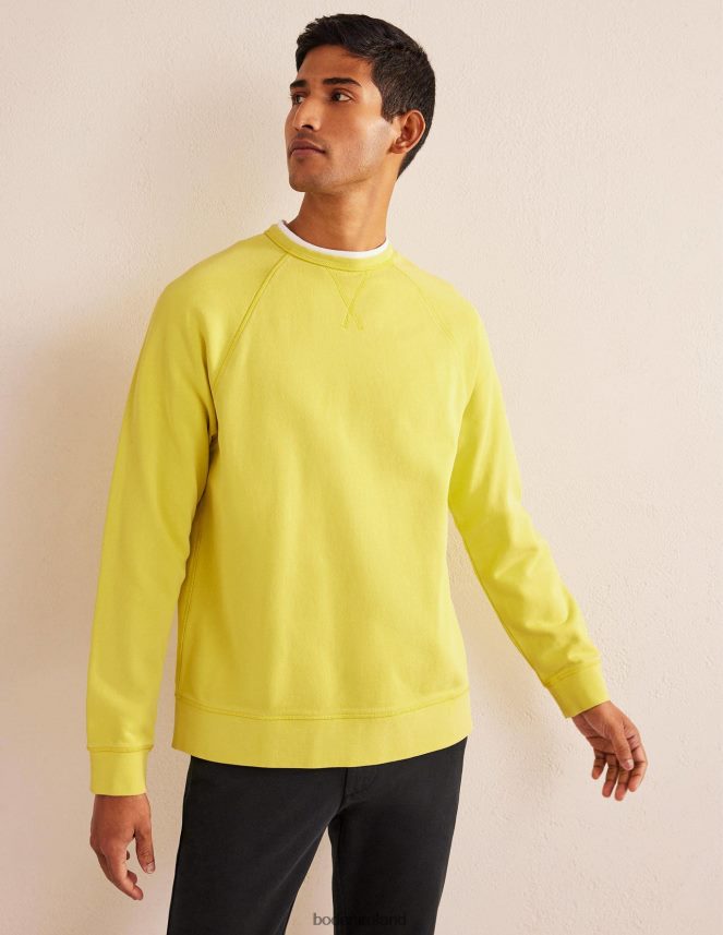 Gooseberry Yellow Clothing Garment Dye Sweatshirt Boden Men L466L63568