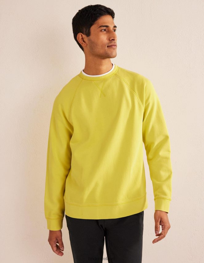 Gooseberry Yellow Clothing Garment Dye Sweatshirt Boden Men L466L63568