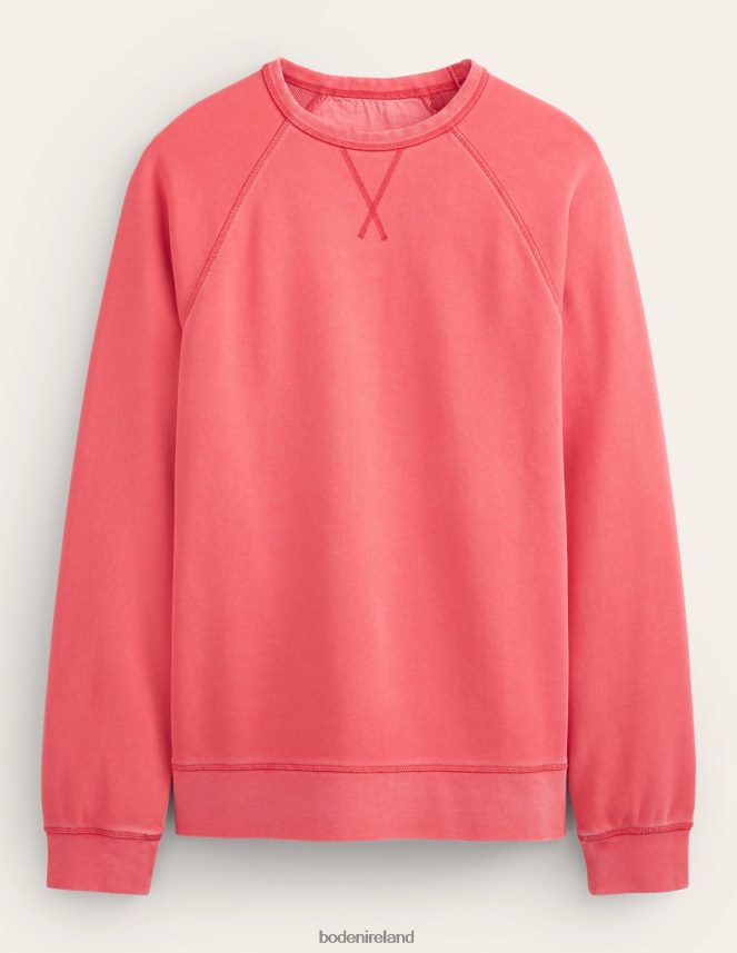 Jam Red Clothing Garment Dye Sweatshirt Boden Men L466L63506