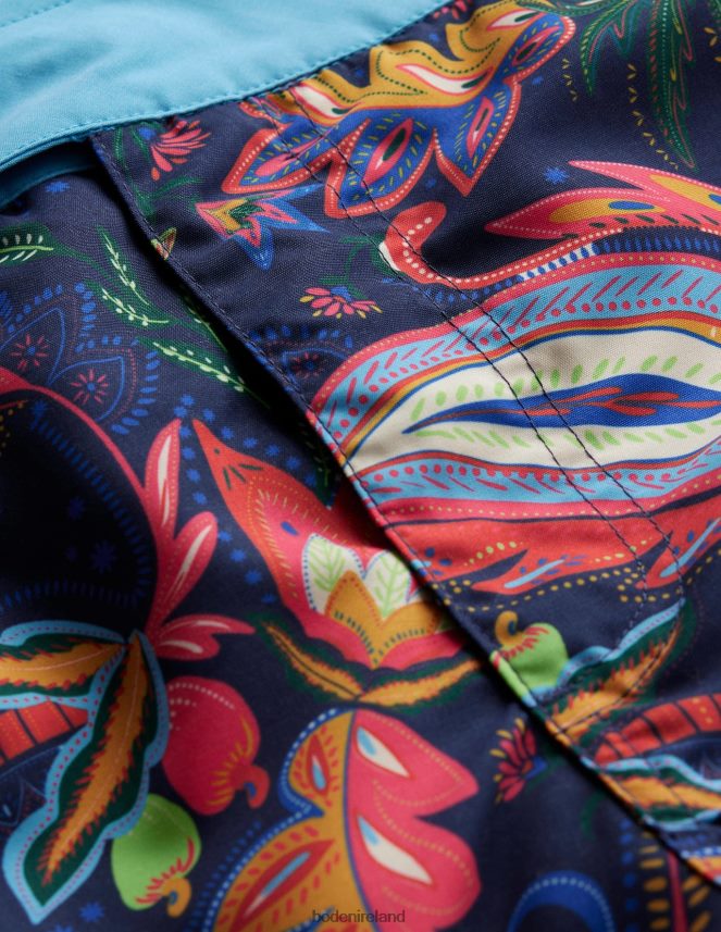 Multi Pineapple Paisley Clothing Fixed Waist Swim Short Boden Men L466L63566