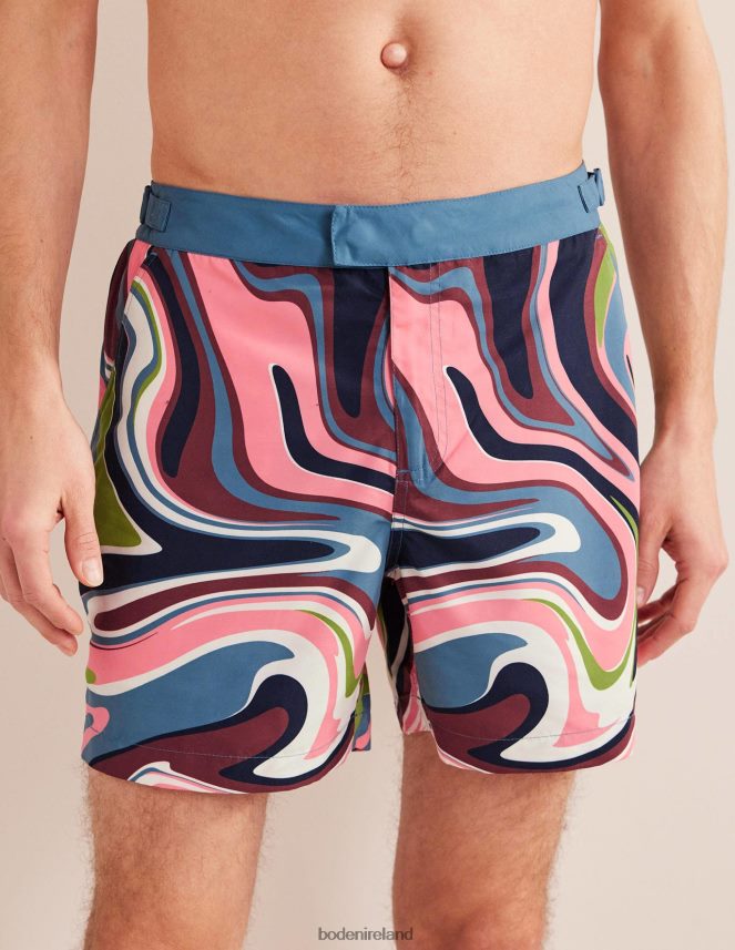 Multi Utopia Swirl Clothing Fixed Waist Swim Short Boden Men L466L63547