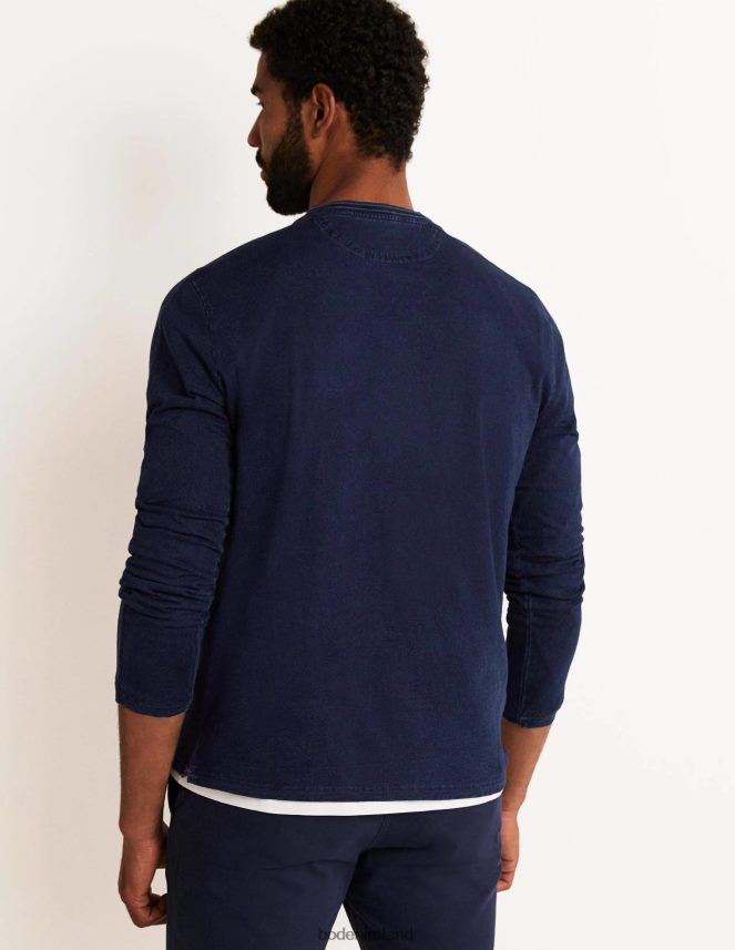 Indigo Clothing Long Sleeve Henley Boden Men L466L63588