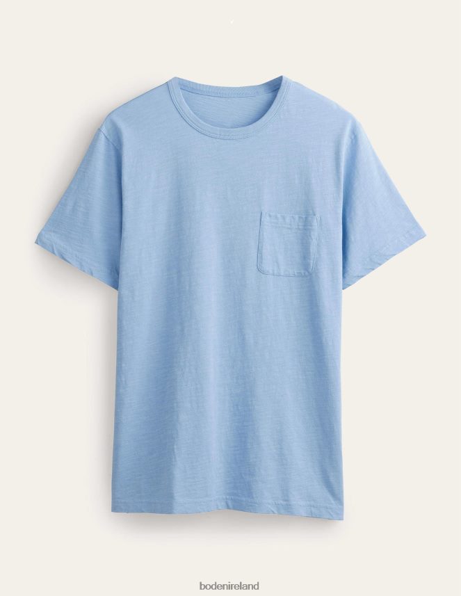 Light Blue Clothing Laundered Slub T-Shirt Boden Men L466L63626