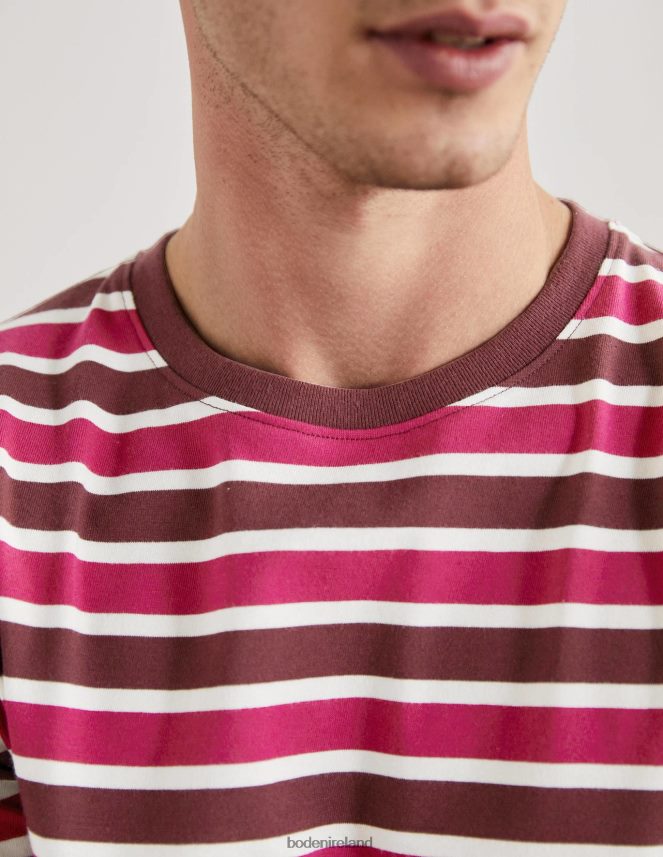 Penelope Pink Stripe Clothing Classic Cotton T-shirt Boden Men L466L63601