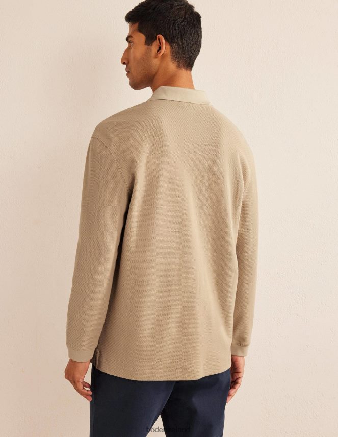 Stone Clothing Relaxed Long Sleeve Polo Boden Men L466L63544