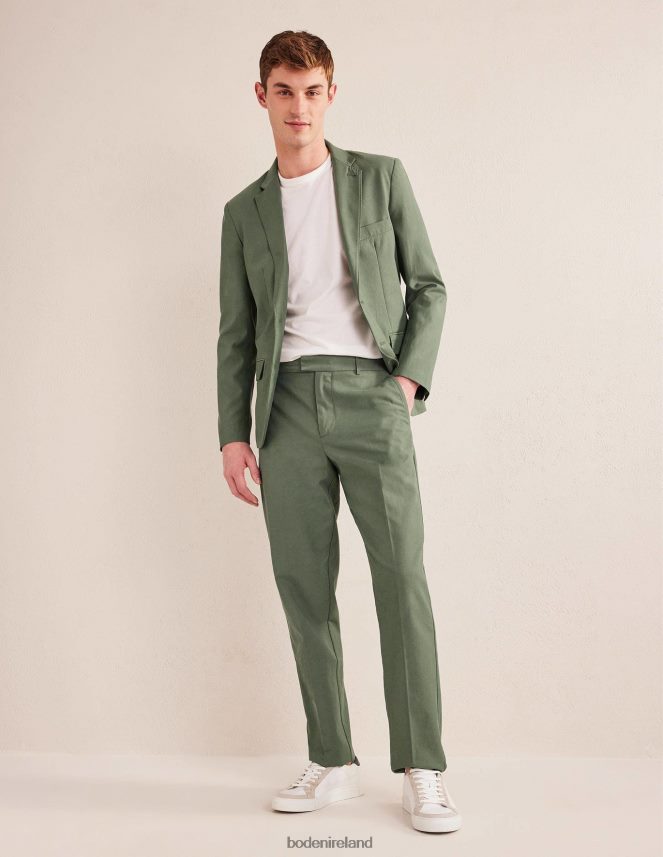 Alligator Green Clothing Washed Smart Trouser Boden Men L466L63623