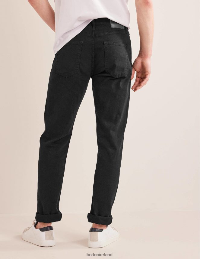 Black Clothing Garment Dye 5 Pocket Trousers Boden Men L466L63564