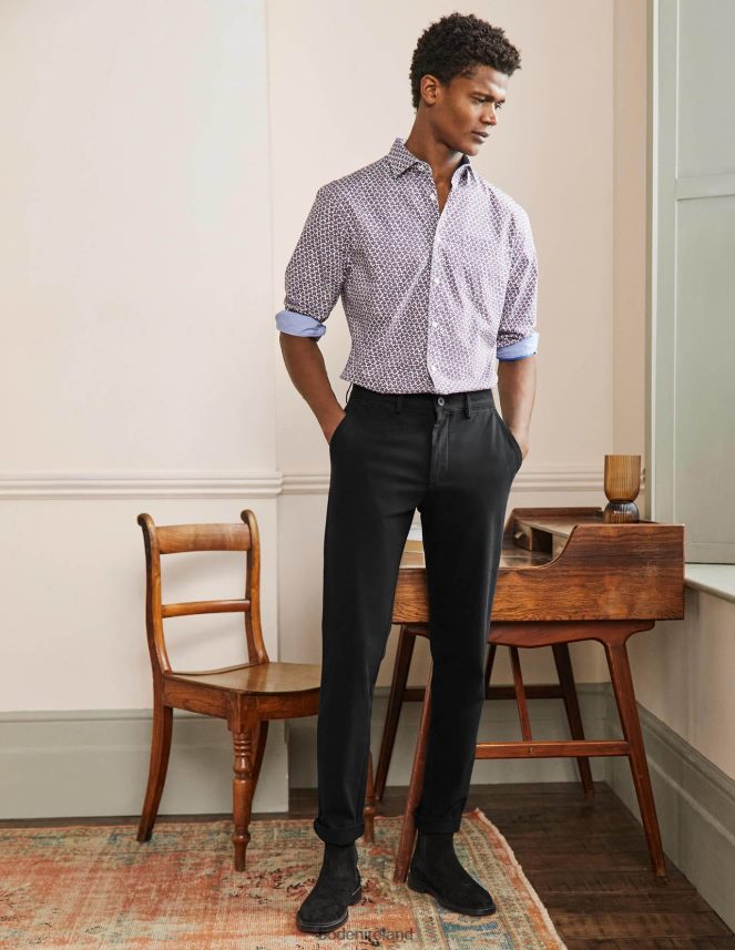 Black Clothing Slim Leg Chinos Boden Men L466L63602