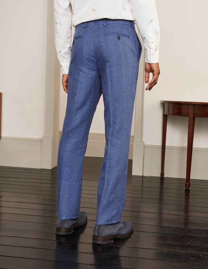 Blues POW Clothing Cavenham Linen Blend Trousers Boden Men L466L63594