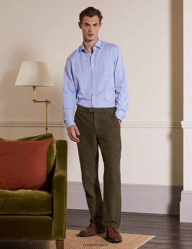 Olive Green Clothing Lothbury Moleskin Trousers Boden Men L466L63605